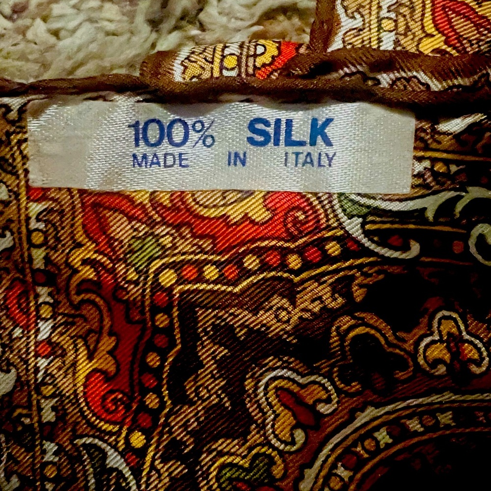 100% silk scarf Italy